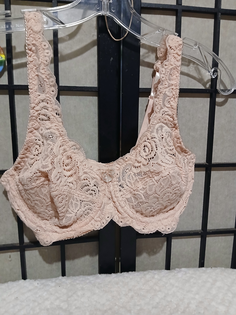 Lace Underwire Bra - Blush Pink